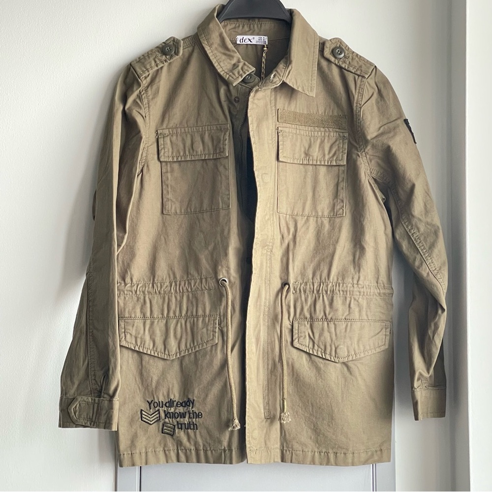 NWT DEX Dark Sage Utility Jacket